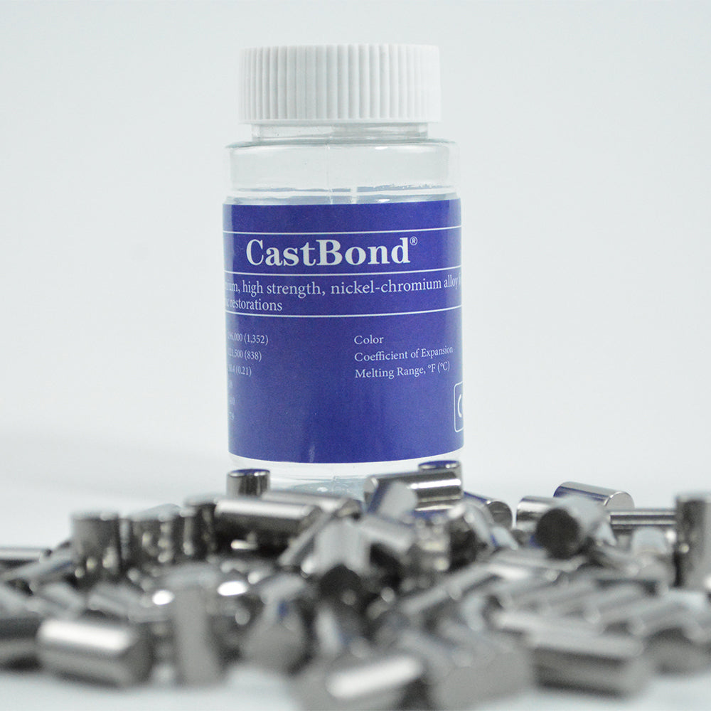 CastBond Nickel Chromium Alloy Metal Ceramic Restoration (Beryllium Free) 400g