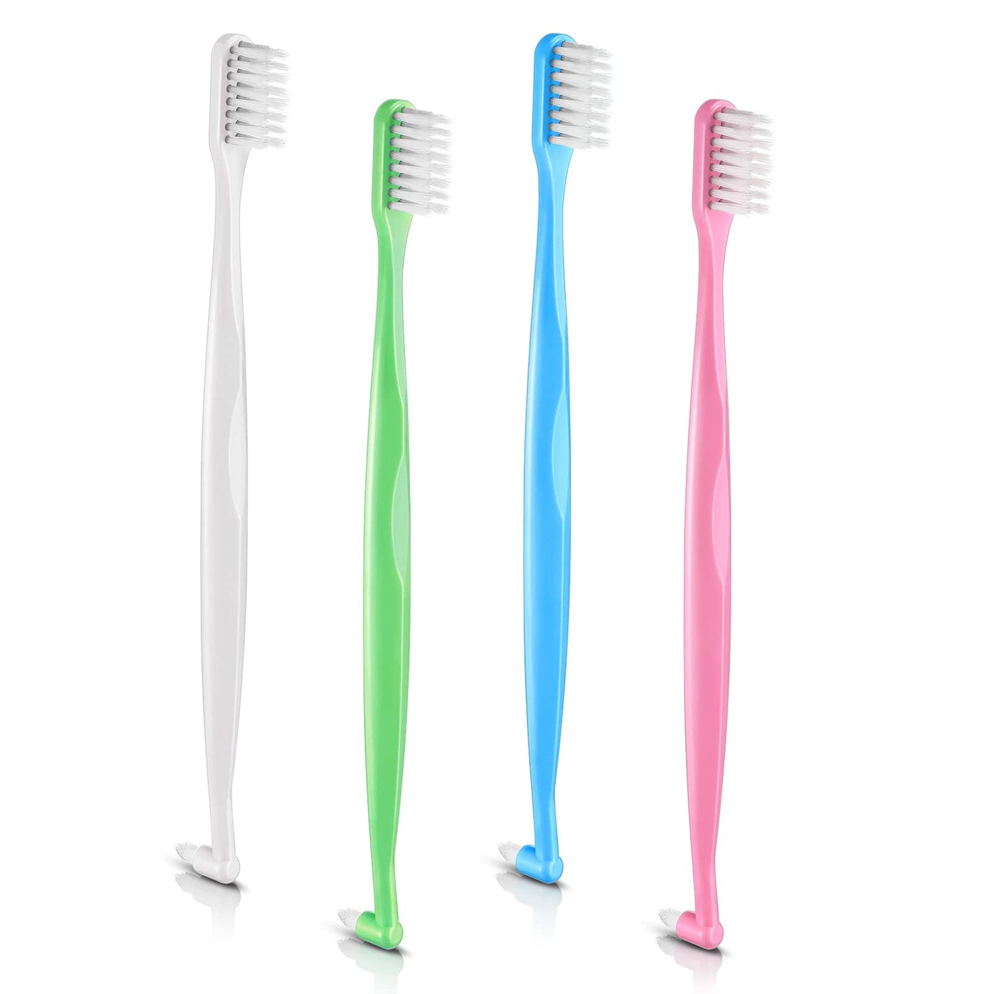 Orthodontic Toothbrush for Braces, with Small Tuft, Soft Bristles, 4 count