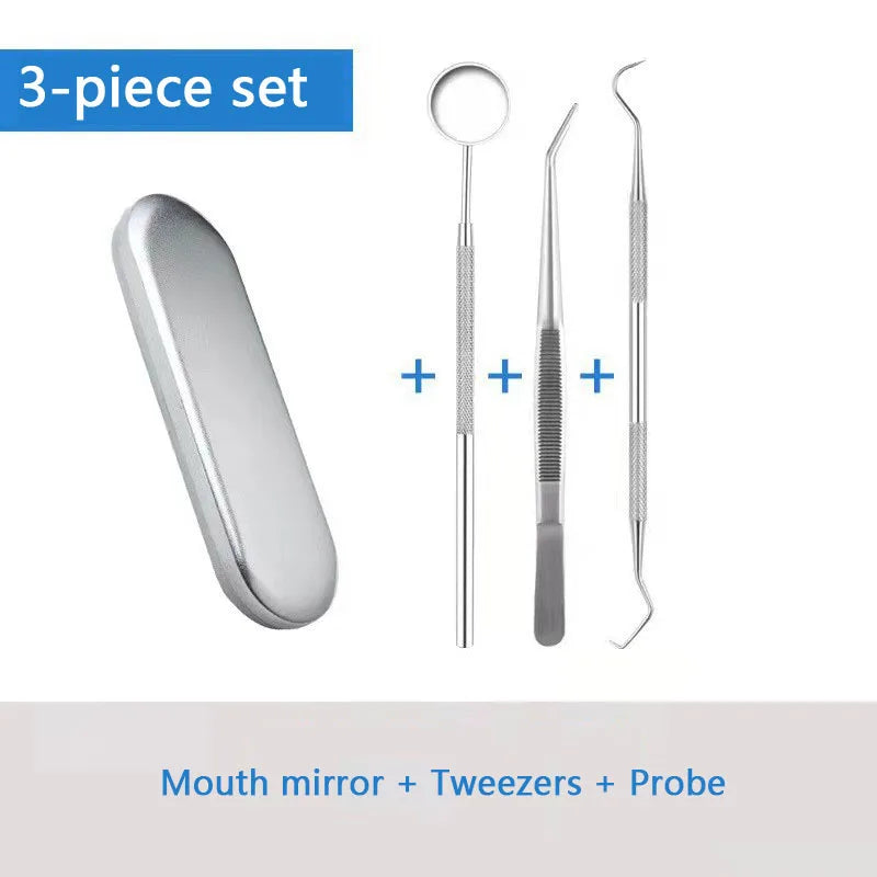 304 Stainless Steel Dental Tools Mouth Mirror Probe Tartar Protector