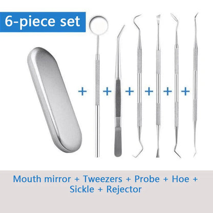 304 Stainless Steel Dental Tools Mouth Mirror Probe Tartar Protector