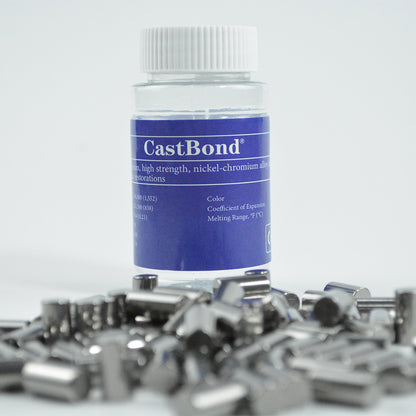 CastBond Nickel Chromium Alloy Metal Ceramic Restoration (Beryllium Free) 400g